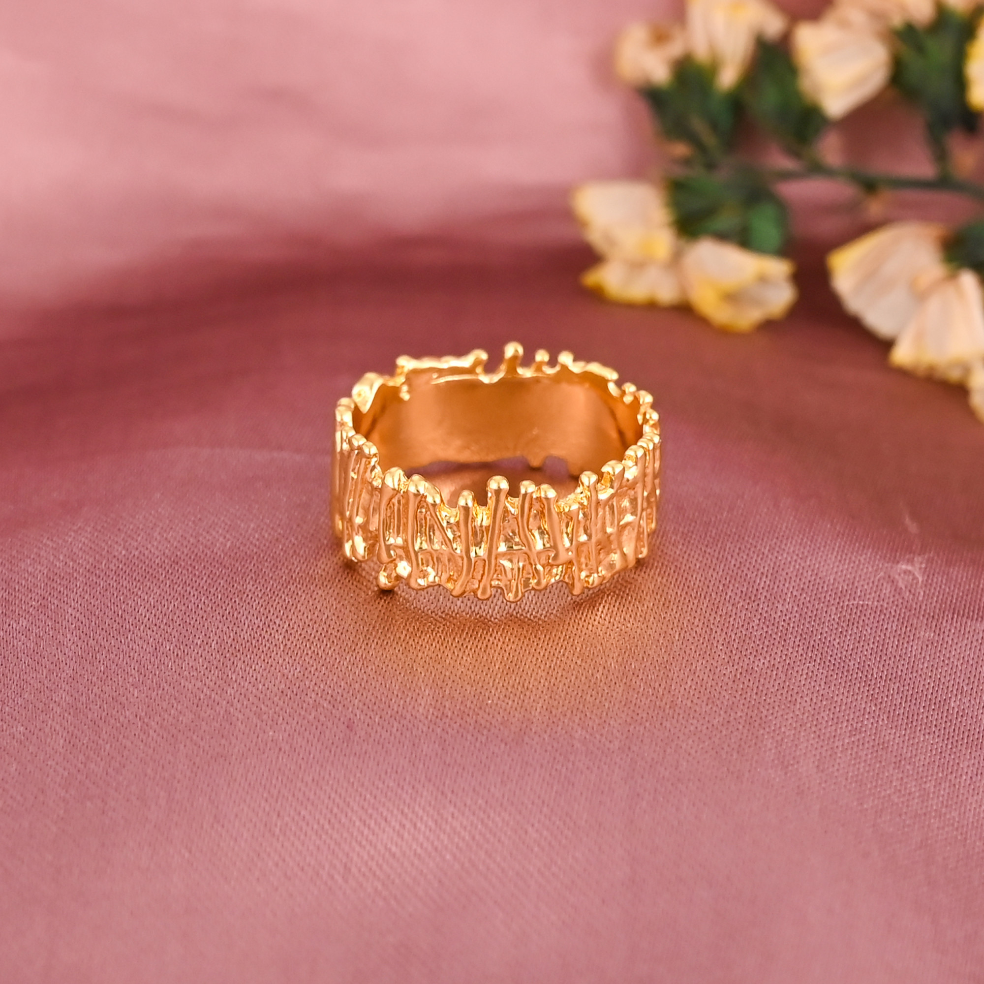 Gold Plated Fancy Shape Brass Ring for Women Wholesale Lot 25 Pieces