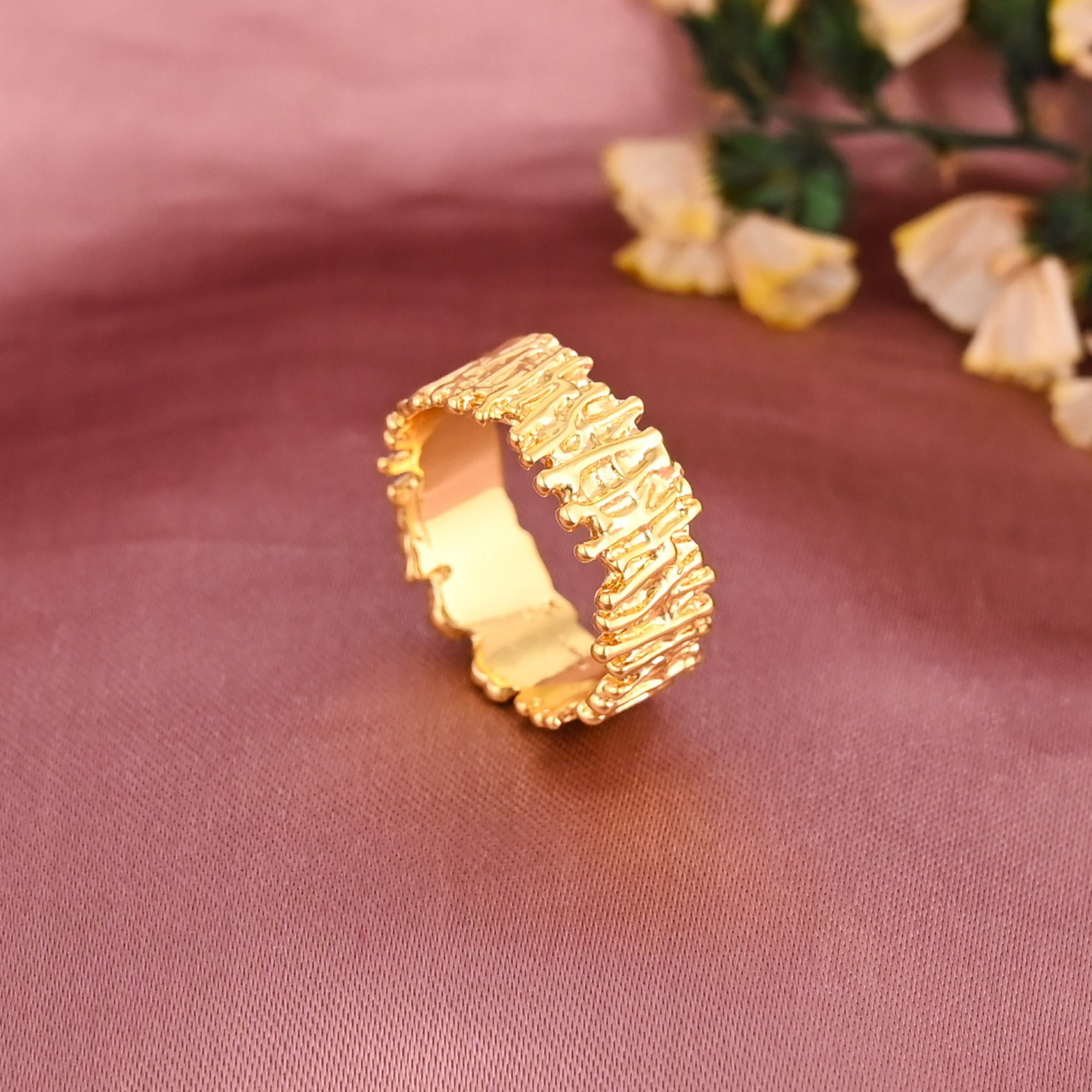 Gold Plated Fancy Shape Brass Ring for Women Wholesale Lot 25 Pieces