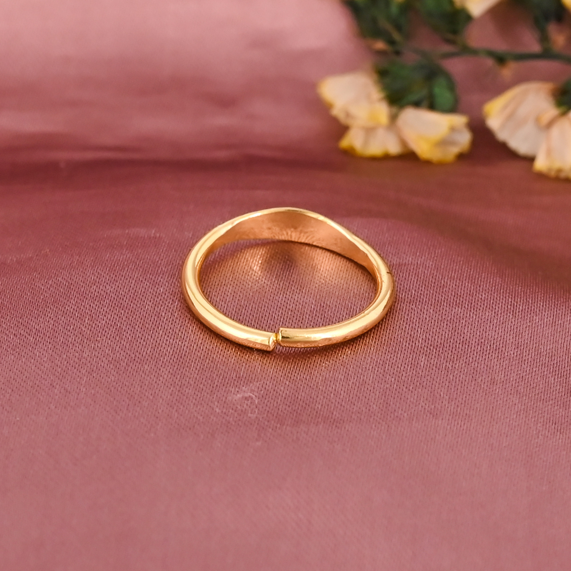 Vintage Adjustable Gold Plated Brass Ring for Women Wholesale Lot 25 Pieces