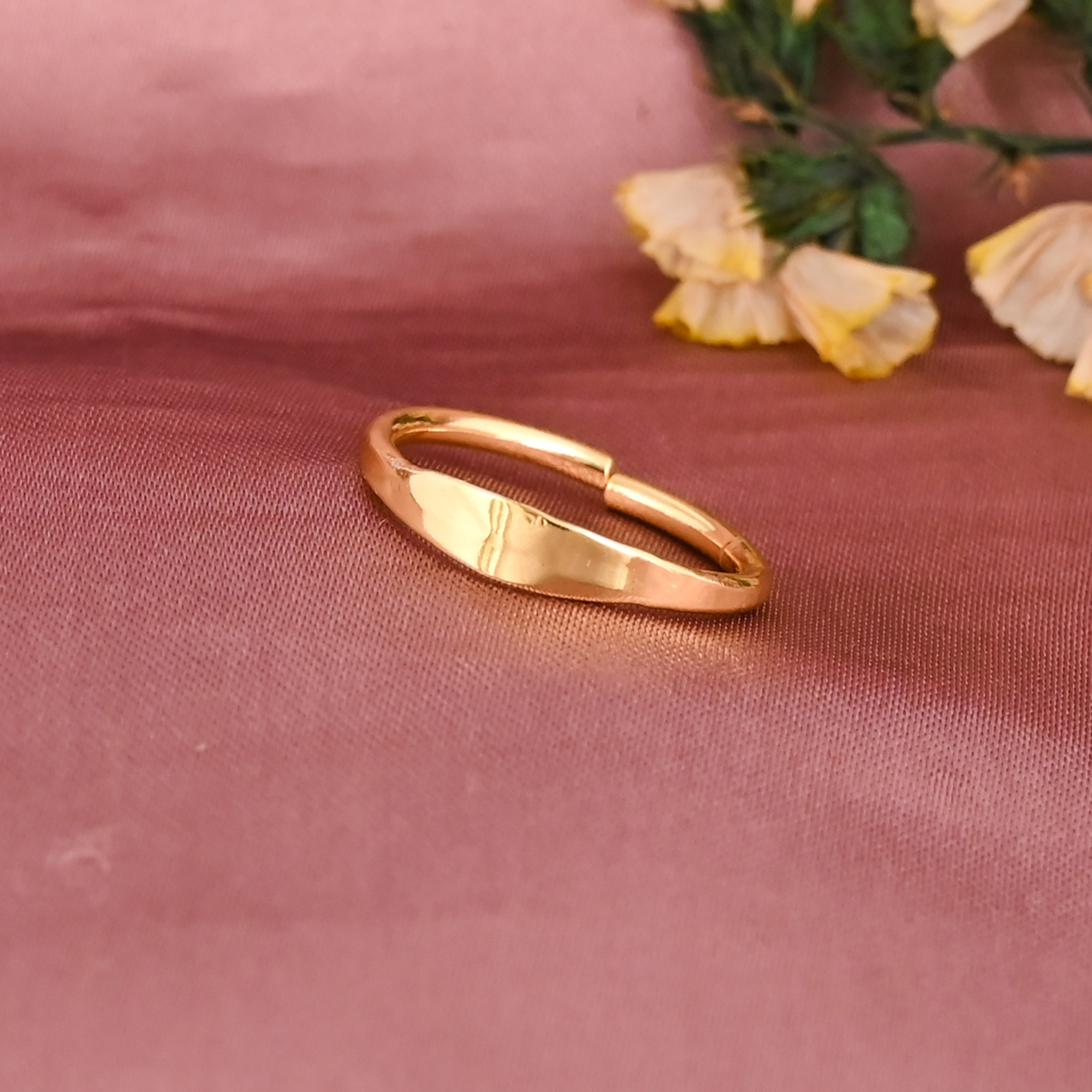 Vintage Adjustable Gold Plated Brass Ring for Women Wholesale Lot 25 Pieces