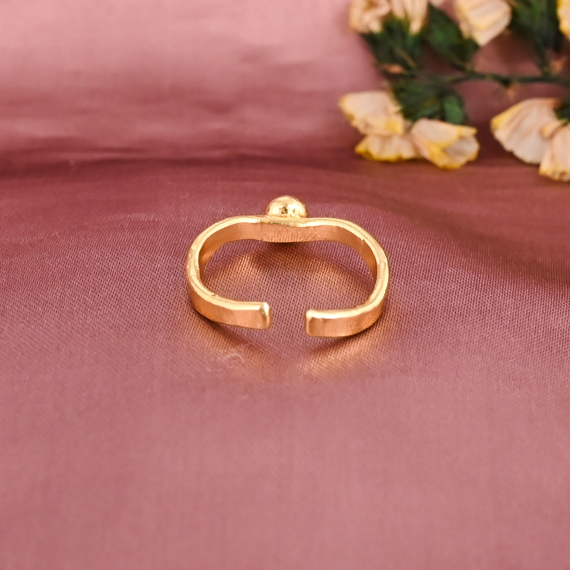 Elegant Curved Design Brass Adjustable Fashion Ring for Women Wholesale Lot 25 Pieces