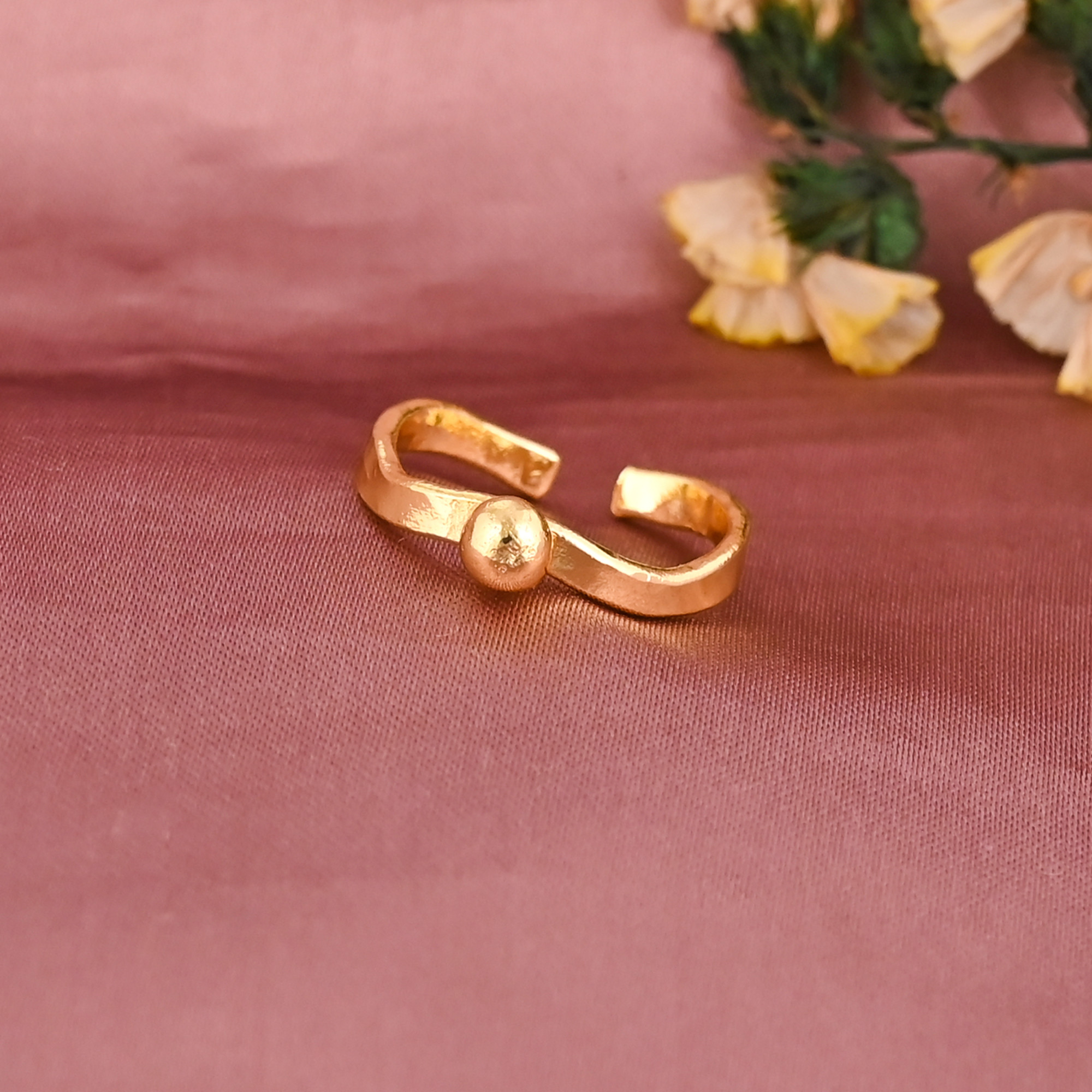 Elegant Curved Design Brass Adjustable Fashion Ring for Women Wholesale Lot 25 Pieces