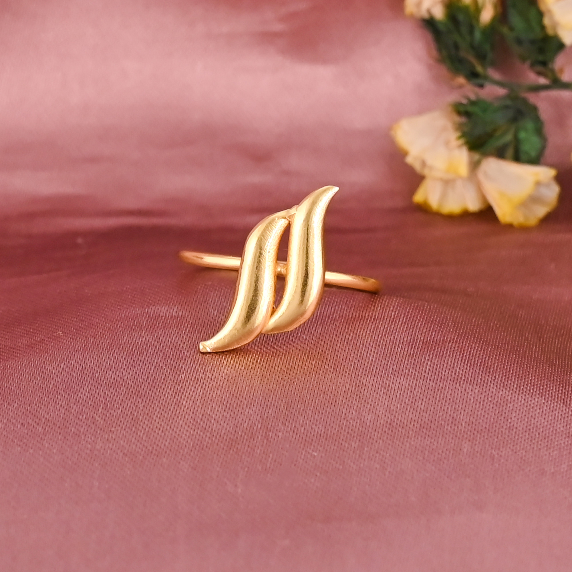 Stylish Gold Plated Adjustable Brass Ring for Women Wholesale Lot 25 Pairs