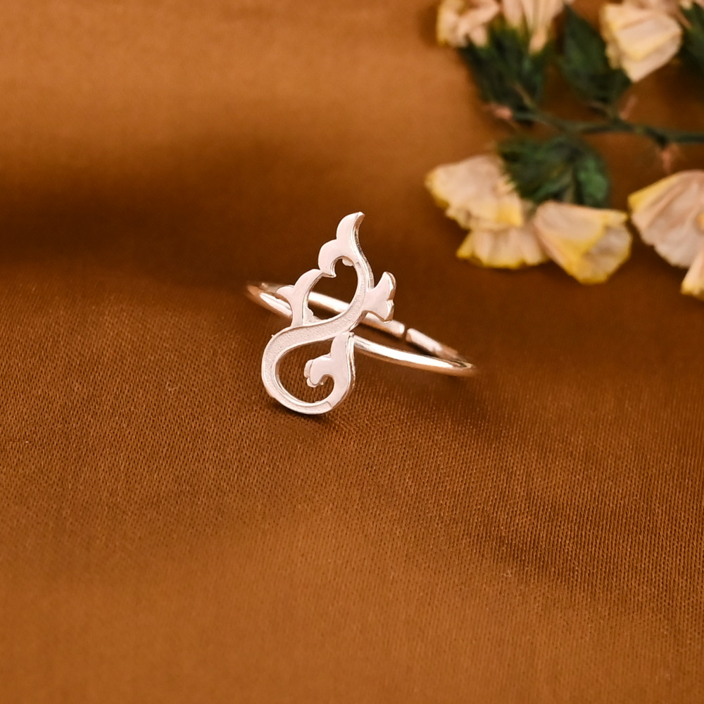 Image of Lightweight Stylish Silver Plated Brass Adjustable Ring for Women Wholesale Lot 25 Pieces