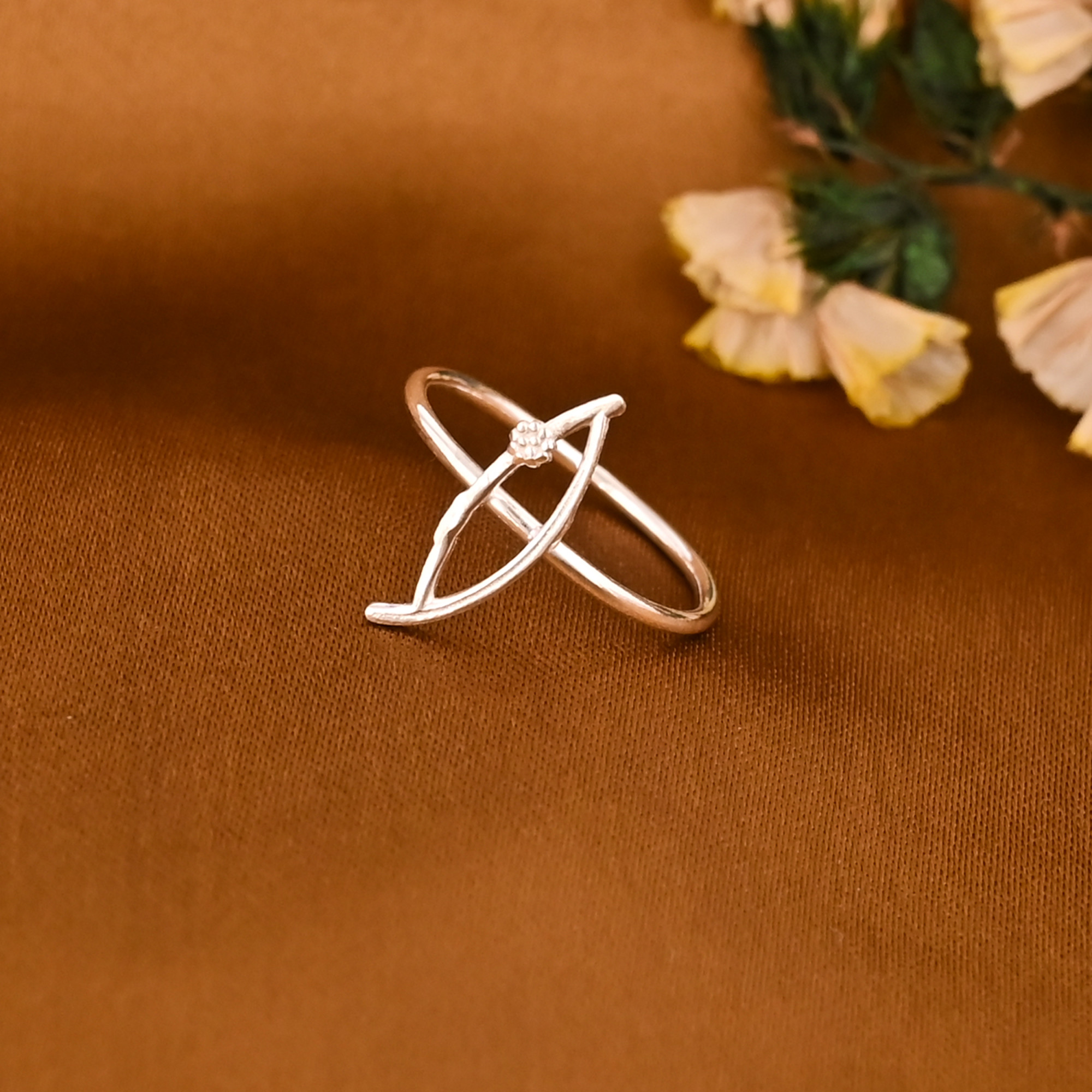 Lightweight Stylish Trendy Silver Plated Brass Adjustable Ring for Women Wholesale Lot 25 Pieces