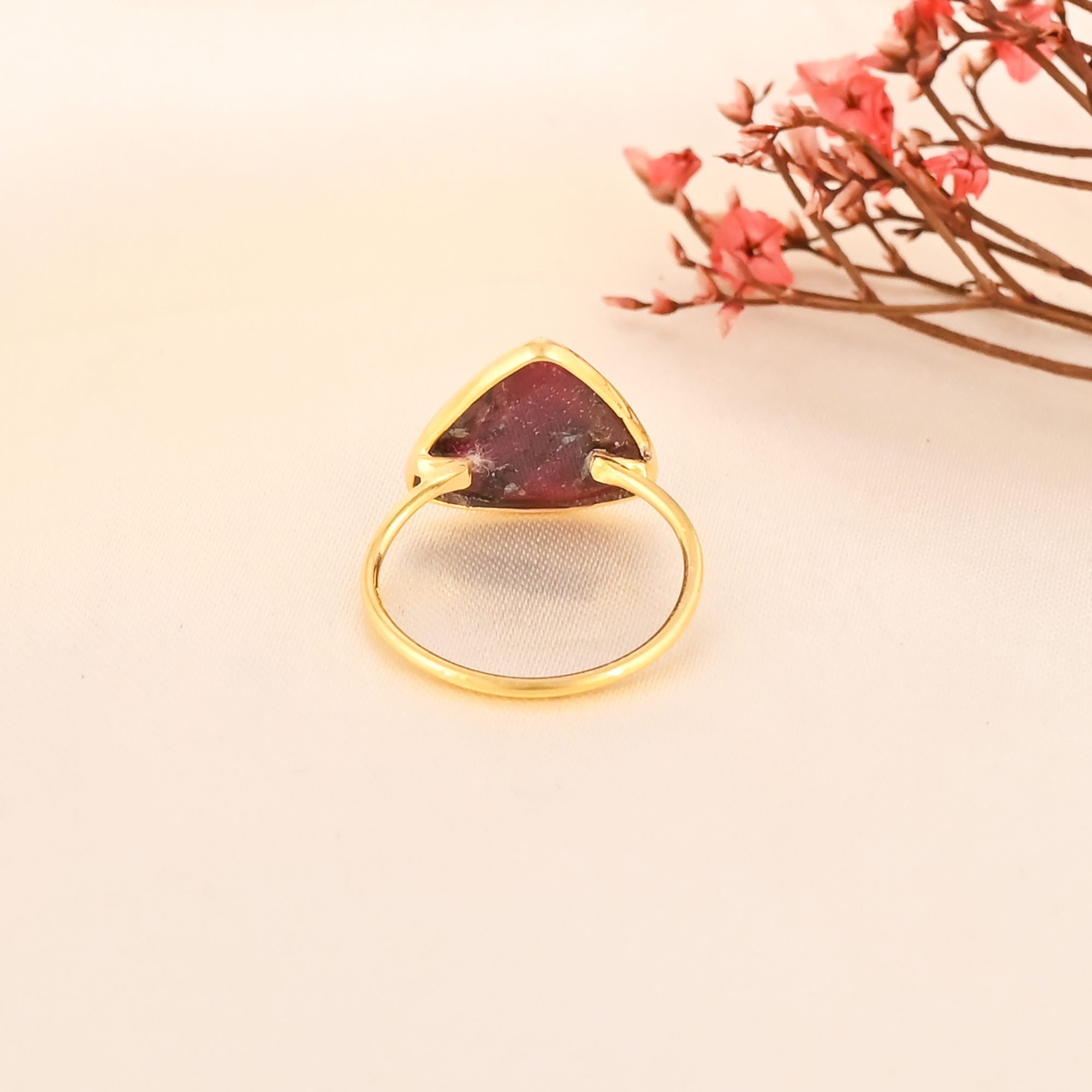 Natural Ruby Corundum Gemstone 925 Sterling Silver Ring for Women Handmade Jewelry for Women