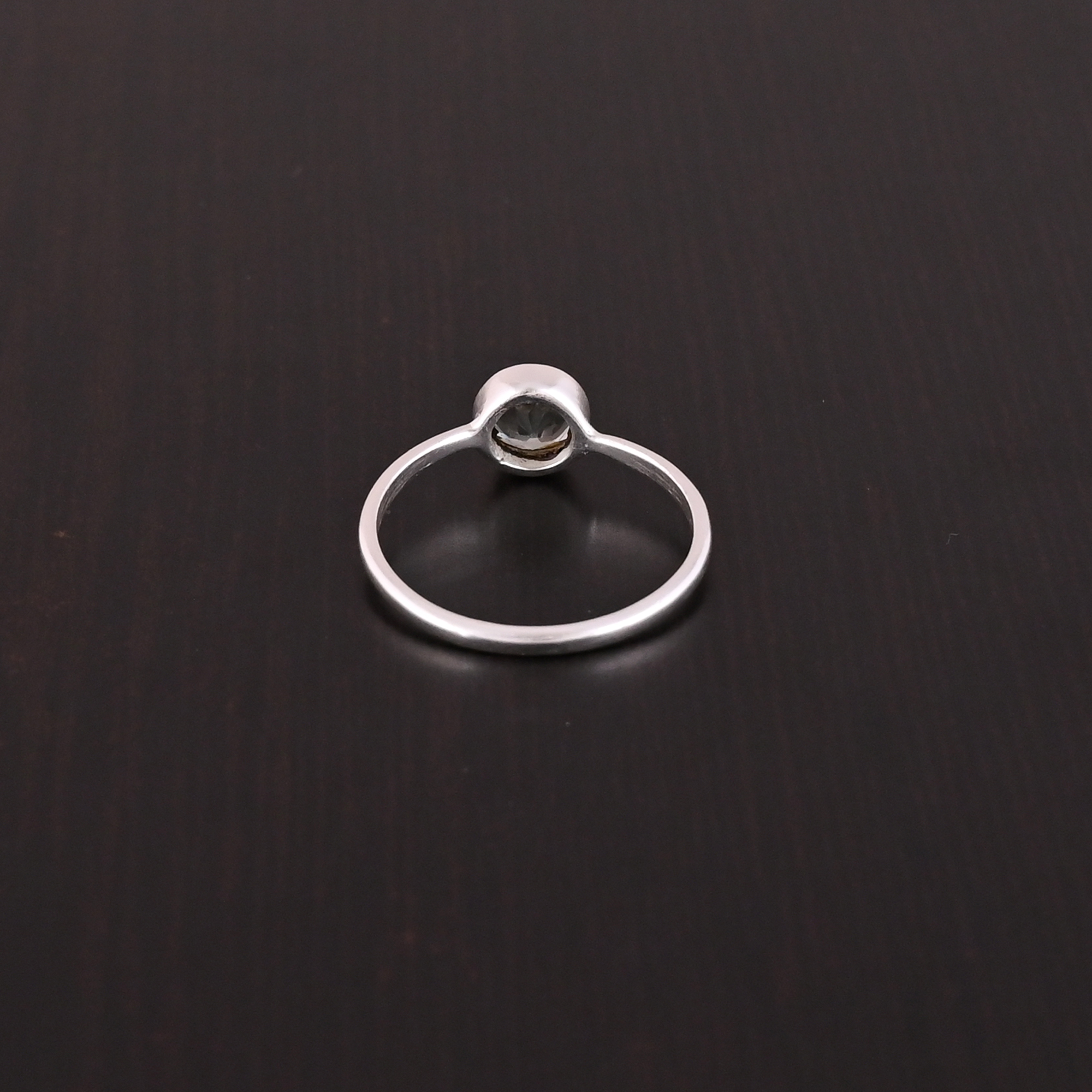 Green Amethyst Gemstone Ring  925 Sterling Silver Ring