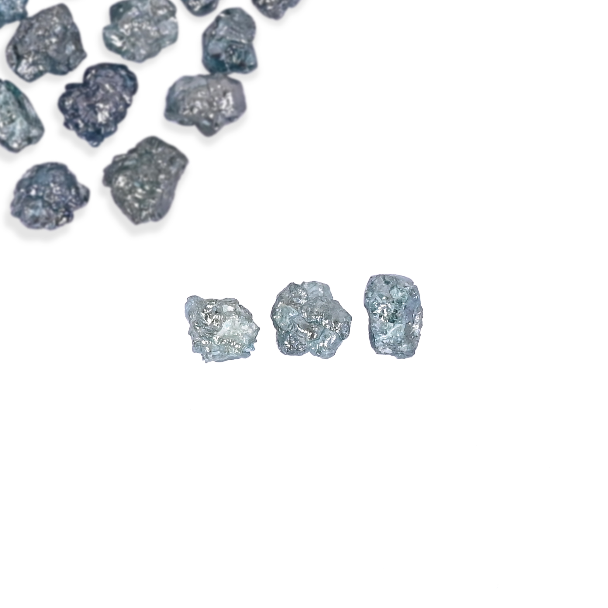 Natural Rough Green Diamond Gemstone 1860 Ct 25 Pieces Mixed Size