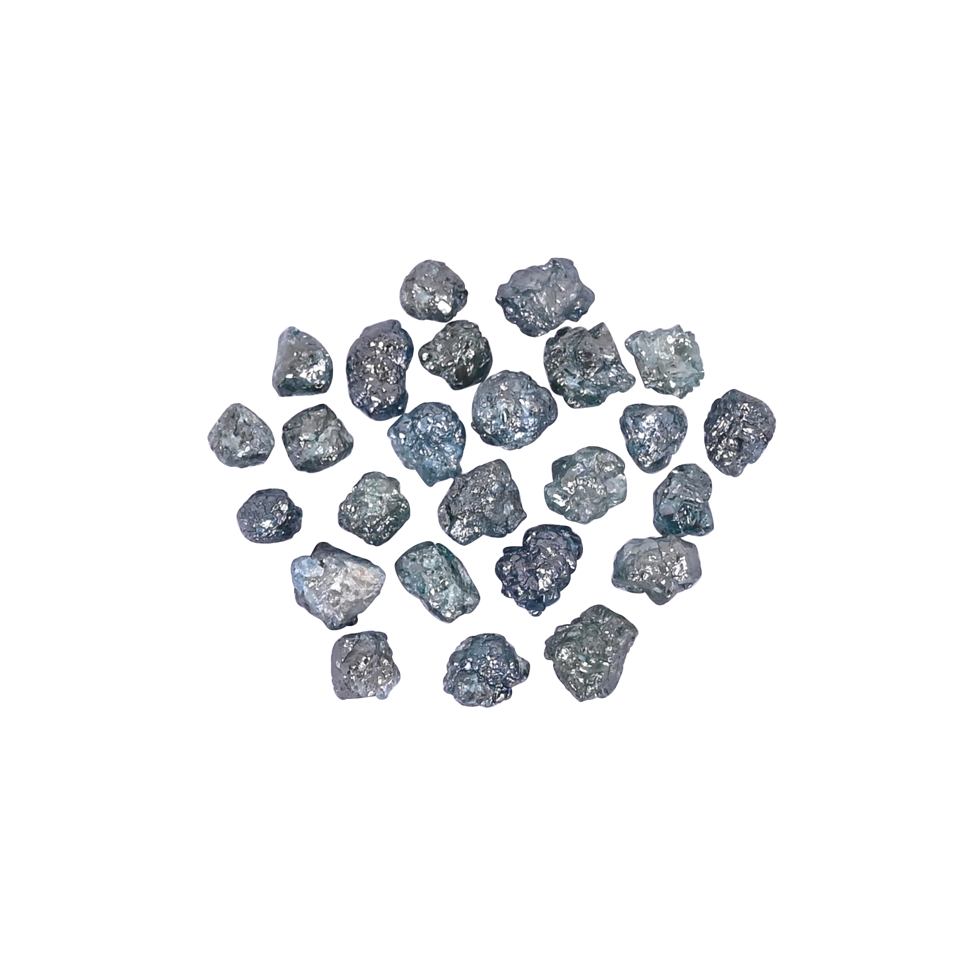 Natural Rough Green Diamond Gemstone 1860 Ct 25 Pieces Mixed Size