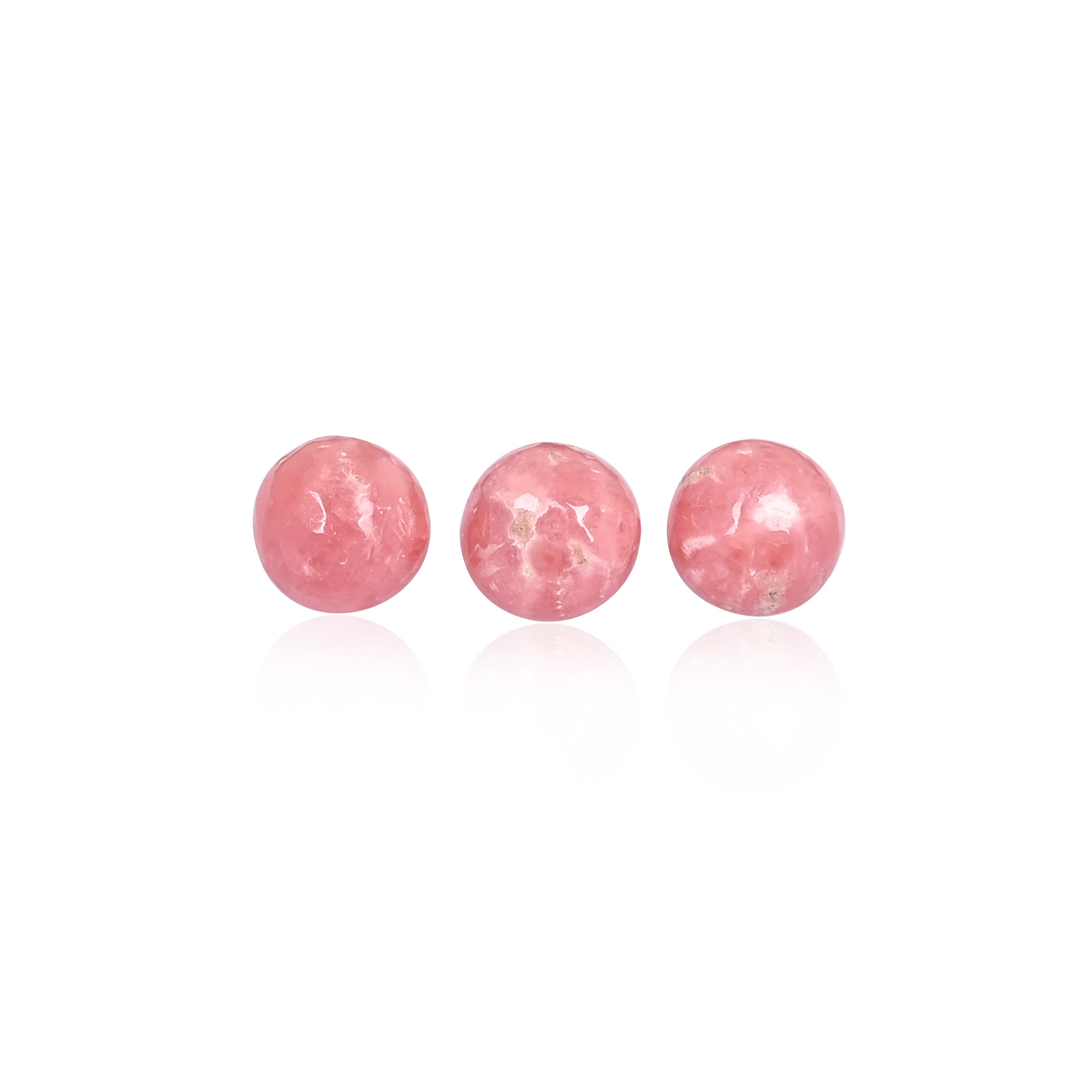 Spiritual Gemstone Crystal Healing Loose Stone Ball 10mm Beads Handcrafted Rhodochrosite Mini Sphere For Collection