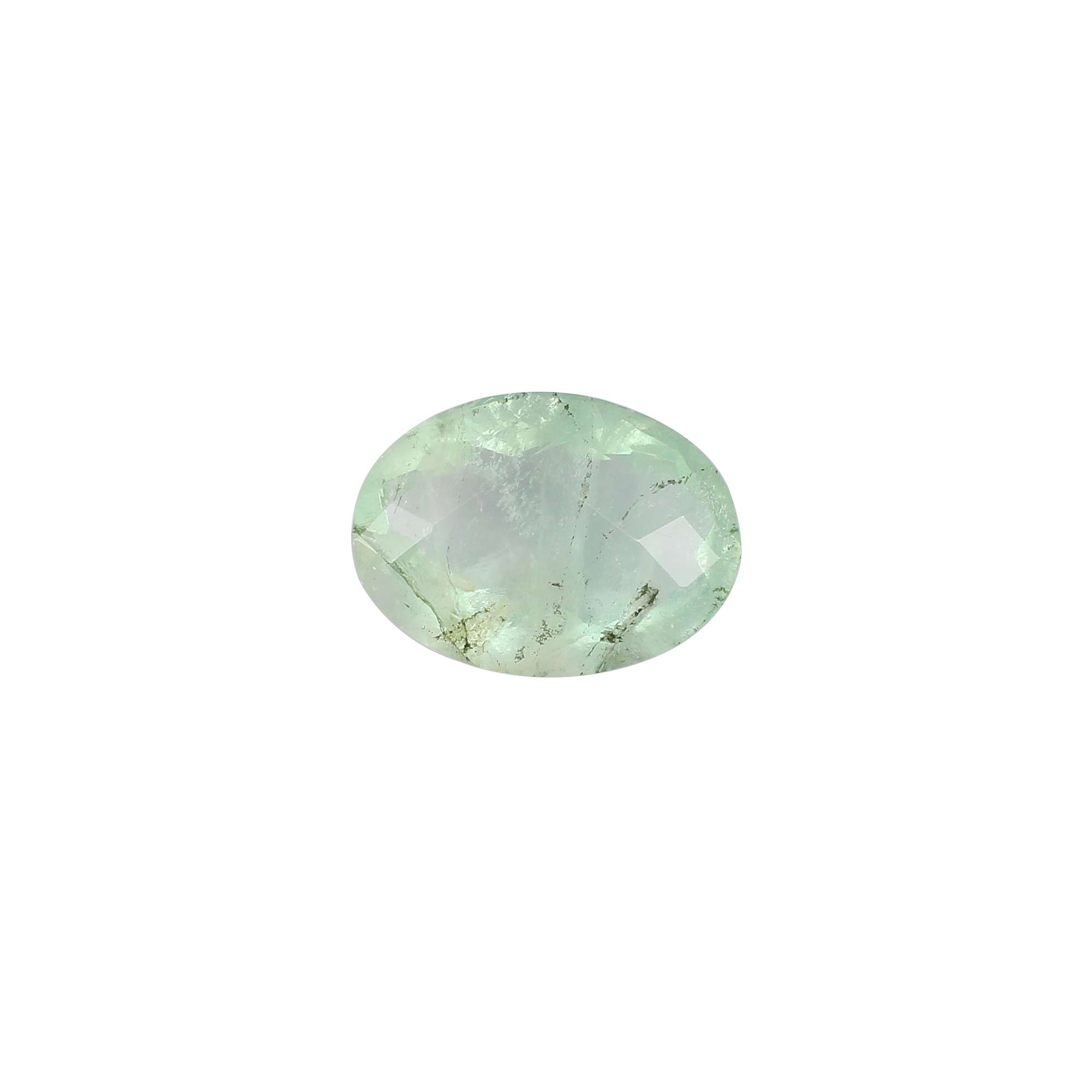 Natural Afghani Fluorite Gemstone Checkerboard Cut 490 Carat 26x17 mm Loose Stone for Jewelry Making