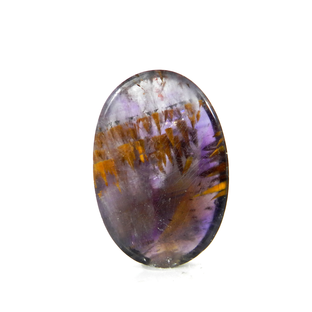 High Quality Cacoxenite 28x19mm Round Cabochon 2785 Cts