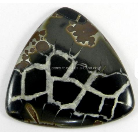 Natural Septarian Jasper 43mm Triangle Cabochon loose stones for jewelry design IG0177