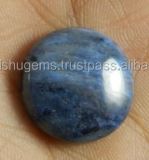 19mm Round Cabochon Natural Dumortierite Jasper 171 Cts Blue Loose Gemstone 100 Natural 100 Handcrafted for Jewelry Making