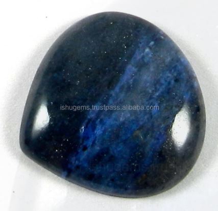 Natural Dumortierite jasper 21x20mm Heart Cabochon 1420 Cts