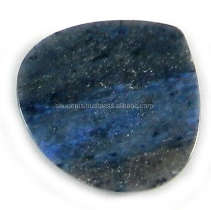 Natural Dumortierite jasper 21x20mm Heart Cabochon 1420 Cts