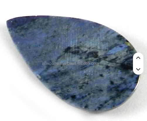 Natural Dumortierite jasper IG0021 167cts Pear Cabochon Shape 22X27mm Loose Gemstone