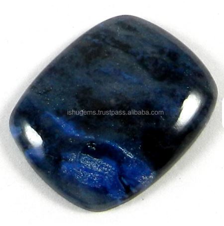 Rectangle Cushion Cabochon Blue Stone Natural for Pendant IG0022 229 Cts Dumortierite Jasper 2025mm Ishu Gems IN27243