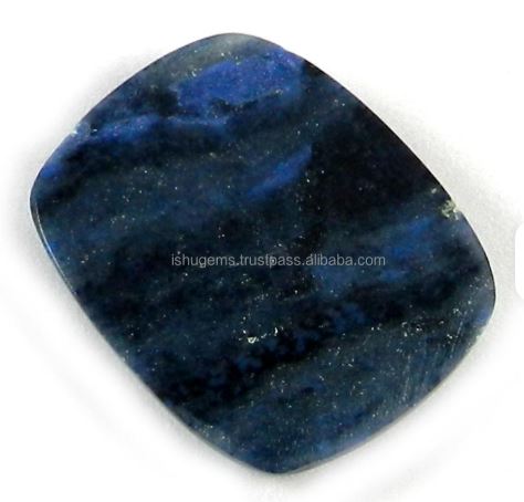 Rectangle Cushion Cabochon Blue Stone Natural for Pendant IG0022 229 Cts Dumortierite Jasper 2025mm Ishu Gems IN27243