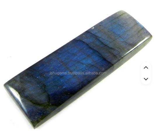 Natural labradorite with blue fire 1546mm Rectangle Cabochon 1224 gms stones for jewelry IG0028