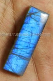 Natural labradorite with blue fire 1546mm Rectangle Cabochon 1224 gms stones for jewelry IG0028