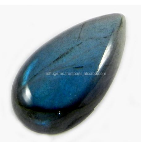 16x29mm Natural labradorite with blue fire Pear Cabochon 48 gms stones for jewelry IG0029