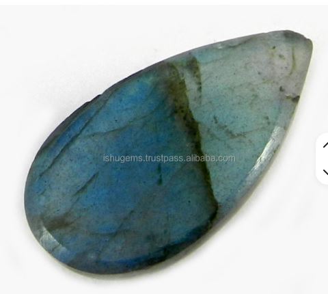 16x29mm Natural labradorite with blue fire Pear Cabochon 48 gms stones for jewelry IG0029