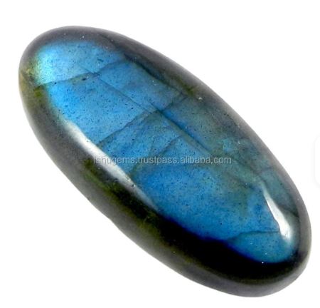 15x33mm Natural Labradorite Gemstone Grey Blue Fire Oval Cut 70gms for Jewelry