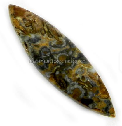 Natural Boulder Opal 46x13mm Marquise Cabochon 22 Cts Loose Gemstone For Jewelry Making