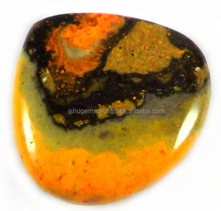 2425mm Natural Bumble Bee Jasper Heart Cabochon 362gms Loose Stones For Jewelry IG0053