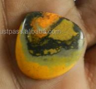 2425mm Natural Bumble Bee Jasper Heart Cabochon 362gms Loose Stones For Jewelry IG0053