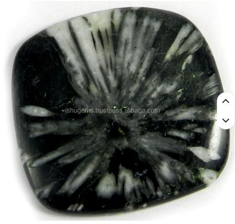 Natural Chrysanthemum Jasper 38x38mm Cushion Cabochon 8385 Cts Loose Gemstone For Jewelry Making