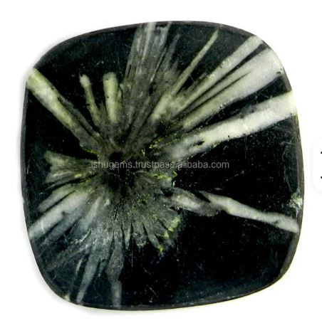 Natural Chrysanthemum Jasper 38x38mm Cushion Cabochon 8385 Cts Loose Gemstone For Jewelry Making
