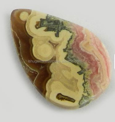 262 gms Natural Rhodochrosite 16x22mm Pear Beautiful Cabochon loose stones for jewelry