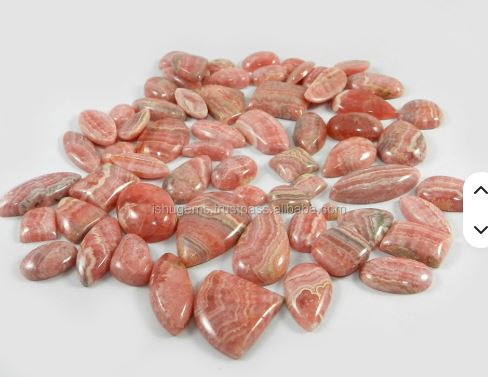 63 Pcs Natural Rhodochrosite 10080 gms Mix shape Beautiful Cabochon loose stones for jewellery IG0078