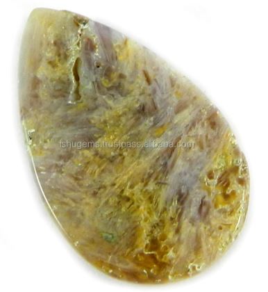 532gms Natural Sagenite jasper 2237mm Pear Cabochon Polished Stones for Jewelry Making IG0079