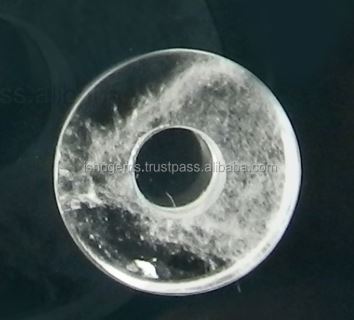 14x8x45mm smooth tyre beads Cloudy crystal Gemstone big hole beads for bracelet - IG0104