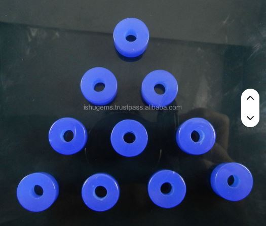 Blue chalcedony 14x8x45mm smooth tyre beads Gemstone big hole beads