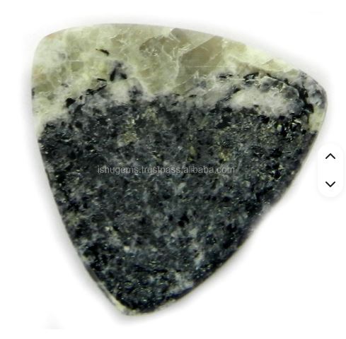Natural Orbicular Jasper 33x31mm Fancy Trillion Cabochon Loose Gemstones for Jewelry