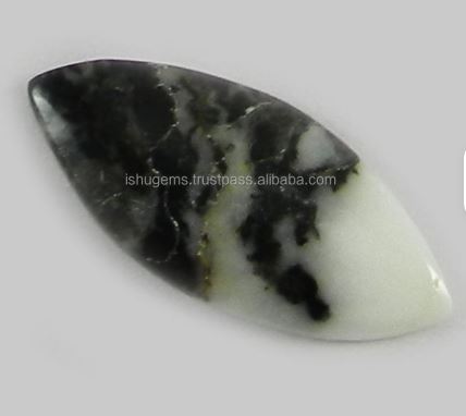 Natural Zebra jasper 9x21mm marquise cabochon 128 gms loose stones for jewellery making