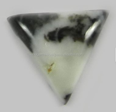 Natural Zebra jasper 15x14mm Trillion cabochon 2 gms loose stones for jewelry making