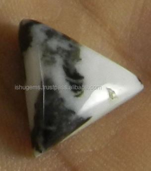Natural Zebra jasper 15x14mm Trillion cabochon 2 gms loose stones for jewelry making