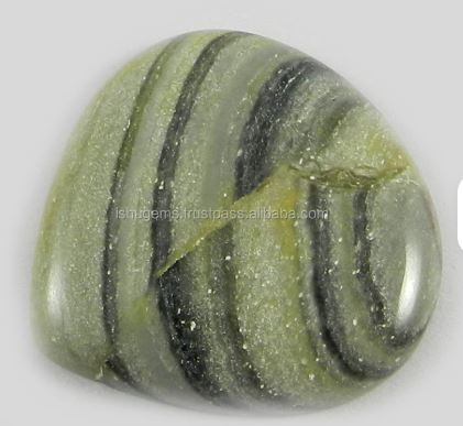 Natural Wave Jasper 26x26mm Heart Cabochon 509 gms Loose Gemstone
