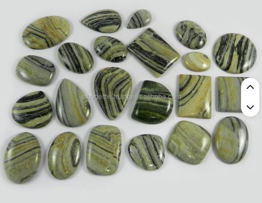 100 gms Natural Wave jasper 22 pcs Free Form Cabochon Gemstones For Designer Jewelry IG0152