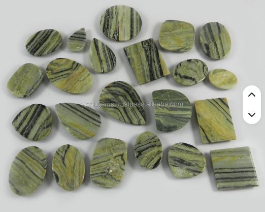 100 gms Natural Wave jasper 22 pcs Free Form Cabochon Gemstones For Designer Jewelry IG0152
