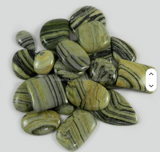 100 gms Natural Wave jasper 22 pcs Free Form Cabochon Gemstones For Designer Jewelry IG0152