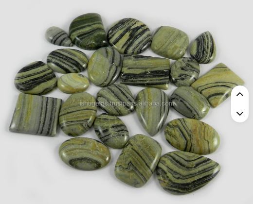 100 gms Natural Wave jasper 22 pcs Free Form Cabochon Gemstones For Designer Jewelry IG0152
