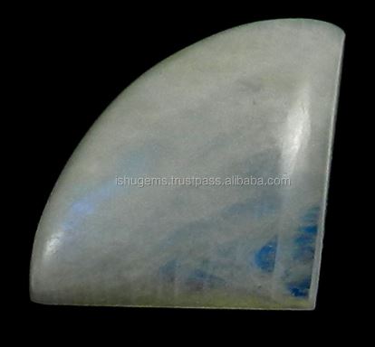 636 gms Natural Rainbow moonstone with blue fire 20x30mm Fancy Shape Cabochon gemstone