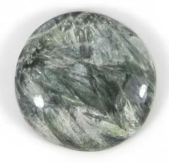 Natural Seraphinite Jasper 24mm Round Cabochon Loose Gemstone Ishu Gems IG0160
