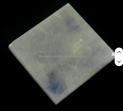 Natural Rainbow moonstone Square Cabochon 19mm 749 gms